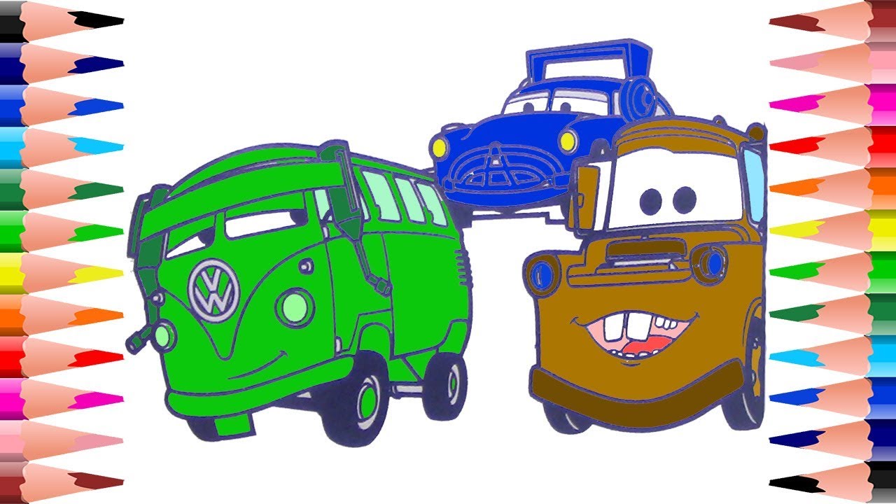 1280x720 Painting Disney Pixar Cars Coloring Book For Kids