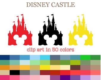 340x270 Castle Clipart Commercial Use Ok Colorful Disney Castle