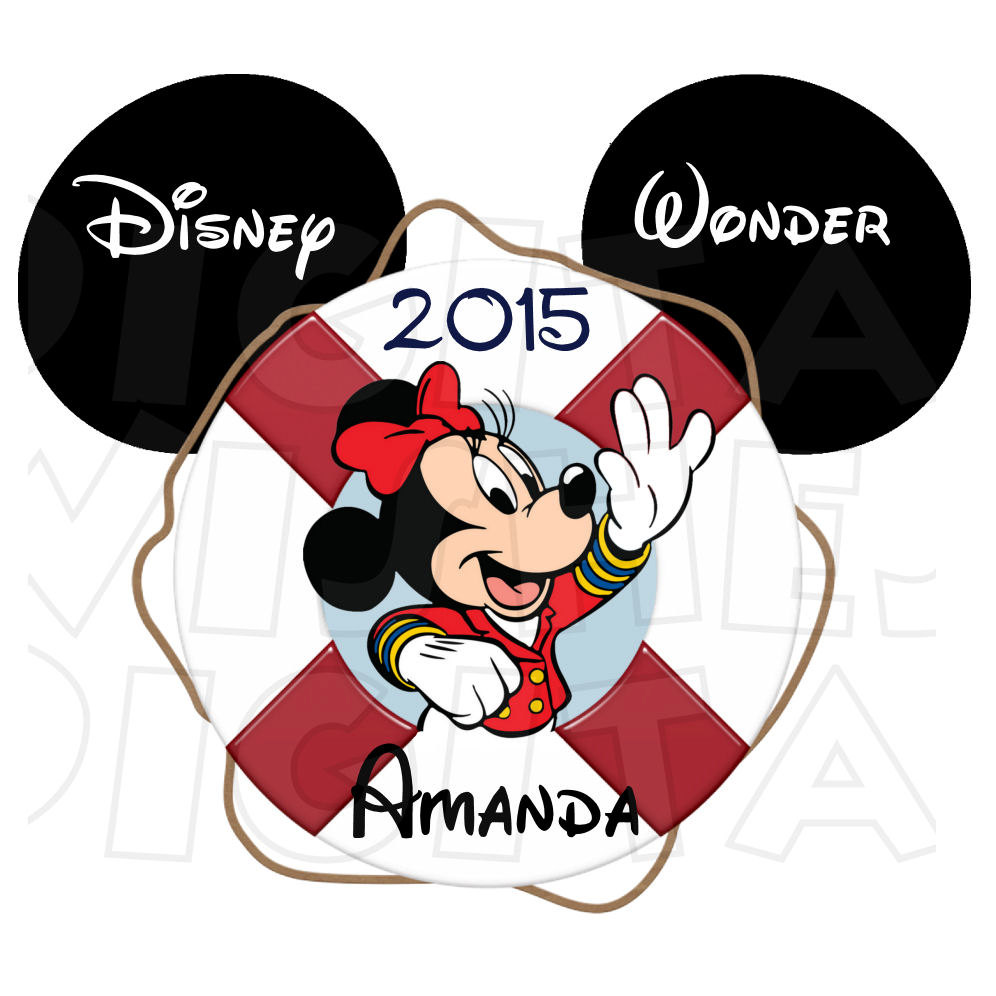 996x996 Sailor Minnie Mouse Ears Head Personalized Disney Cruise Line