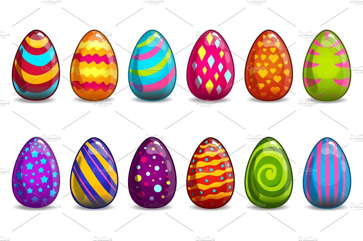 1160x772 Cartoon^ Easter Eggs Images, Clip Art, Coloring Pages, In A Basket
