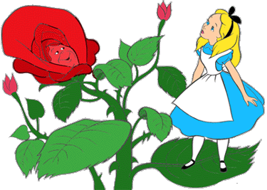 375x267 Alice In Wonderland Alice In Wondereland Flowers Clip Art Images