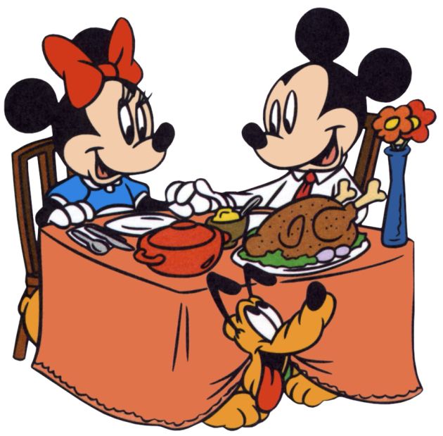 630x619 Holiday Dinner Clipart