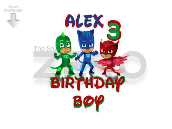 570x428 Disney Junior P J Masks Clipart Birthday Boy Iron