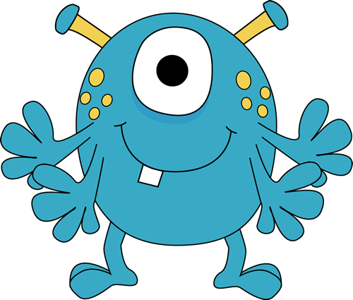 500x425 Monster Clipart Cute