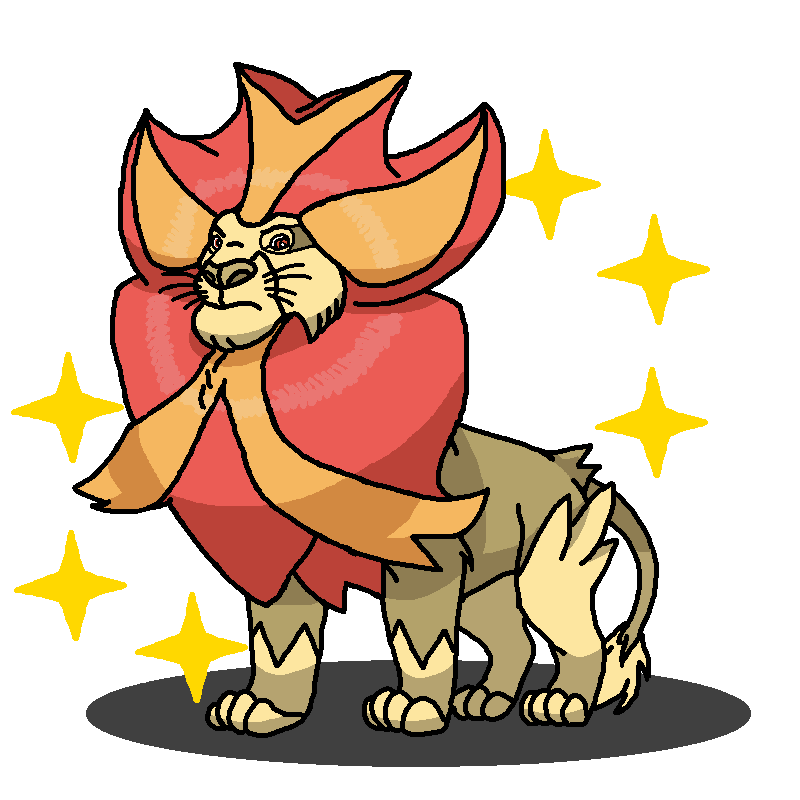 800x800 Shiny Pyroar + Mufasa (Disney's The Lion King) By Shawarmachine