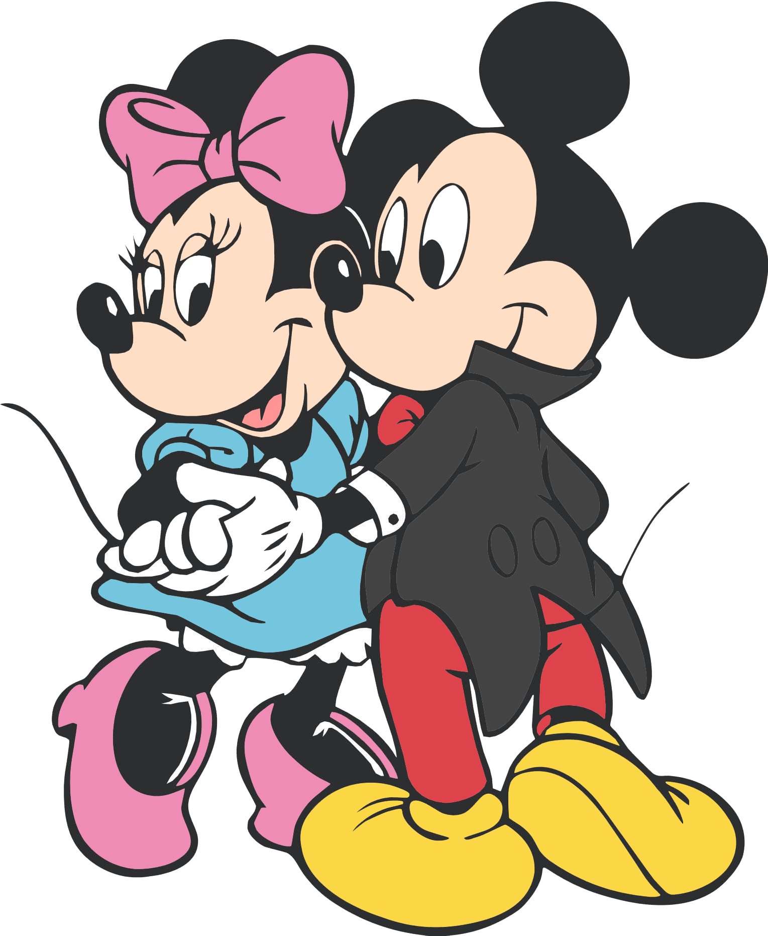 1529x1862 Mickey Minnie Mouse Clip Art