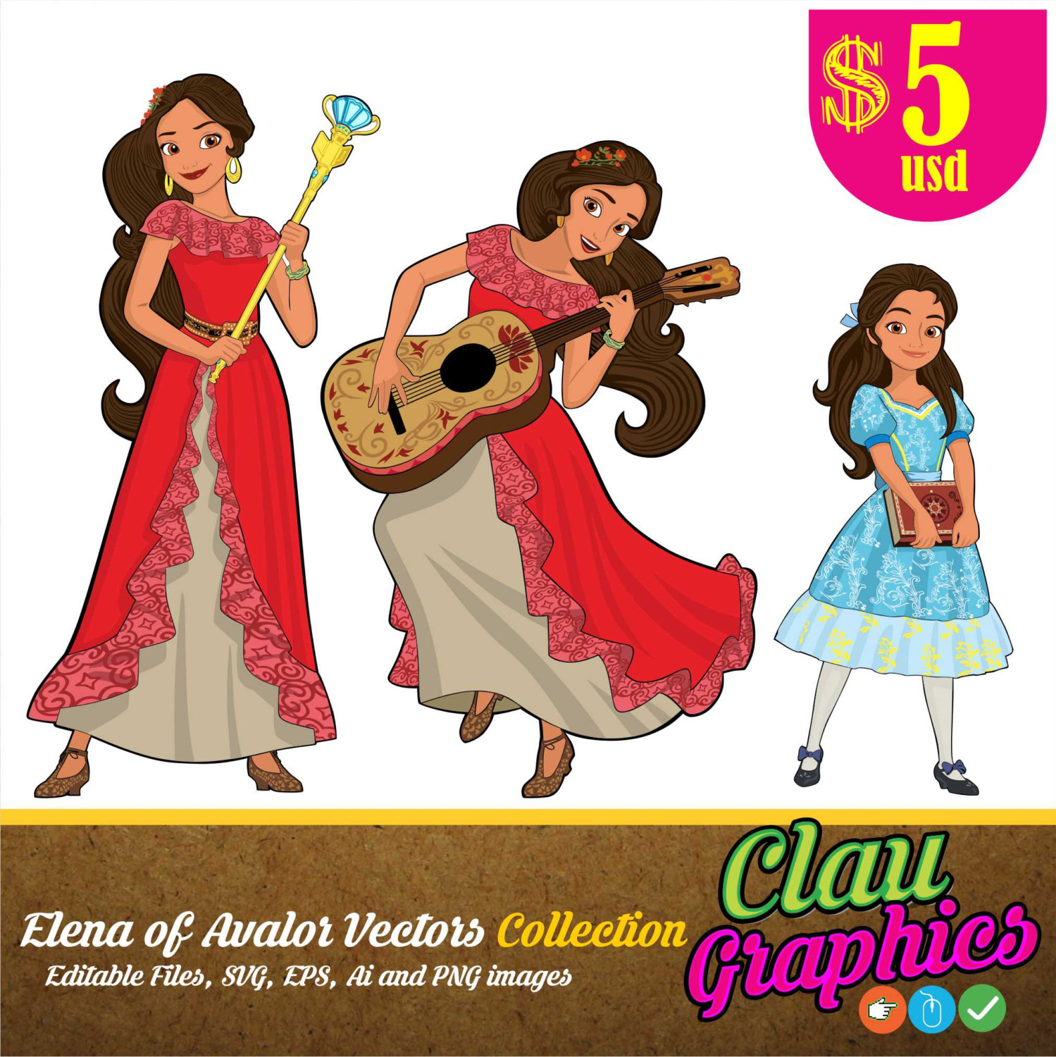 1499x1500 Elena Of Avalor Disney Latina Princess Digital Illustrations, Svg
