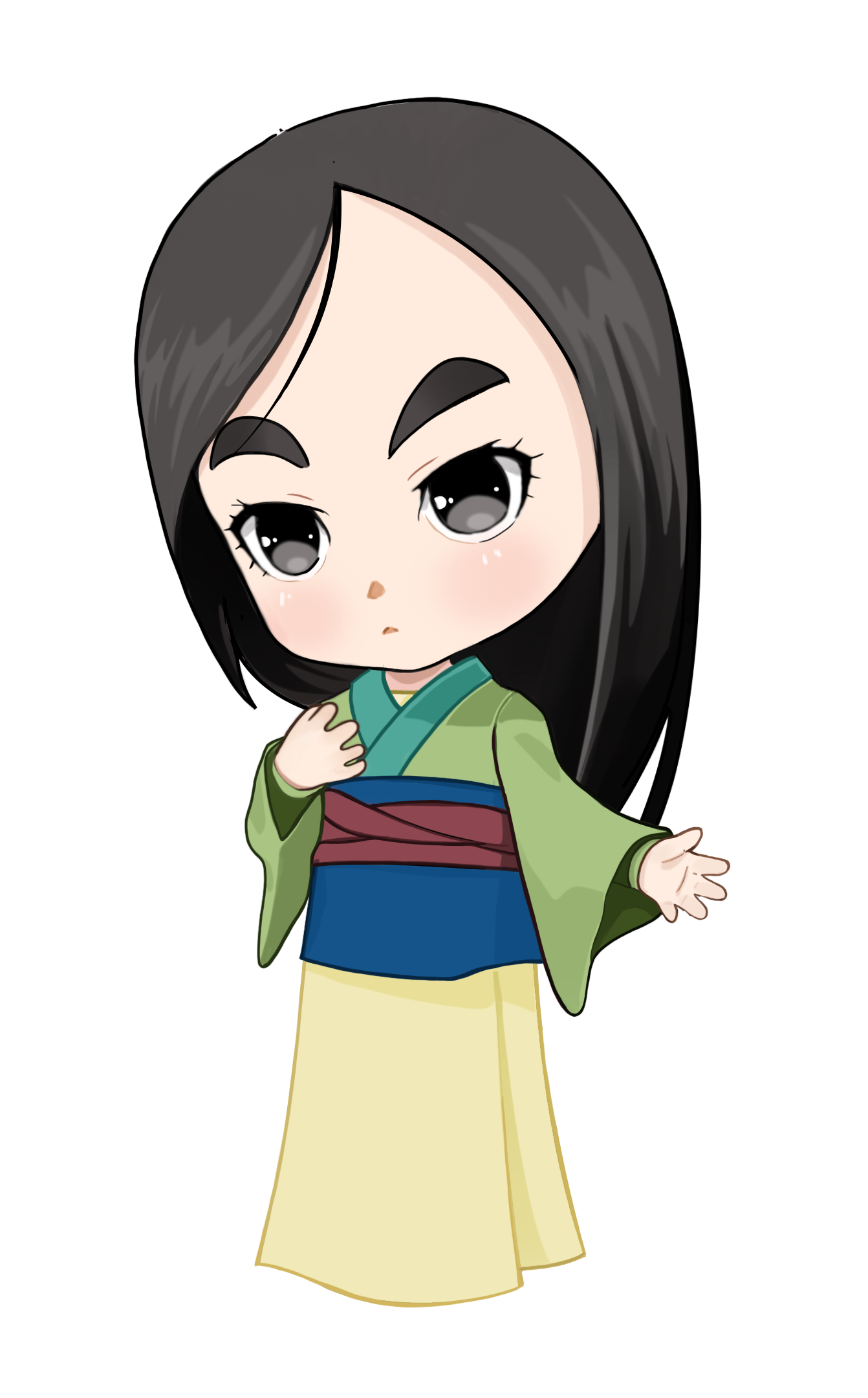 1342x2160 Mulan Disney Princess By Cathpalug On Etsy Clip Art
