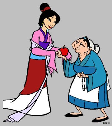 360x406 Disney Mulan Grandma Clipart