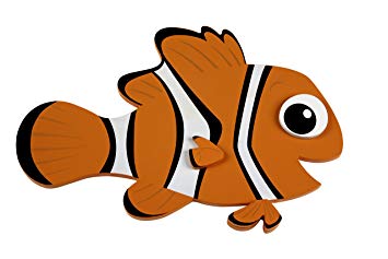 355x237 Disney Nemo Shaped Wall Art, Orange Baby