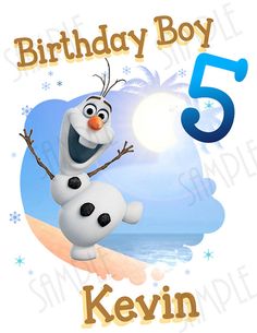 236x305 Frozen Olaf Birthday Family Printable Iron On Transfer Or Use As