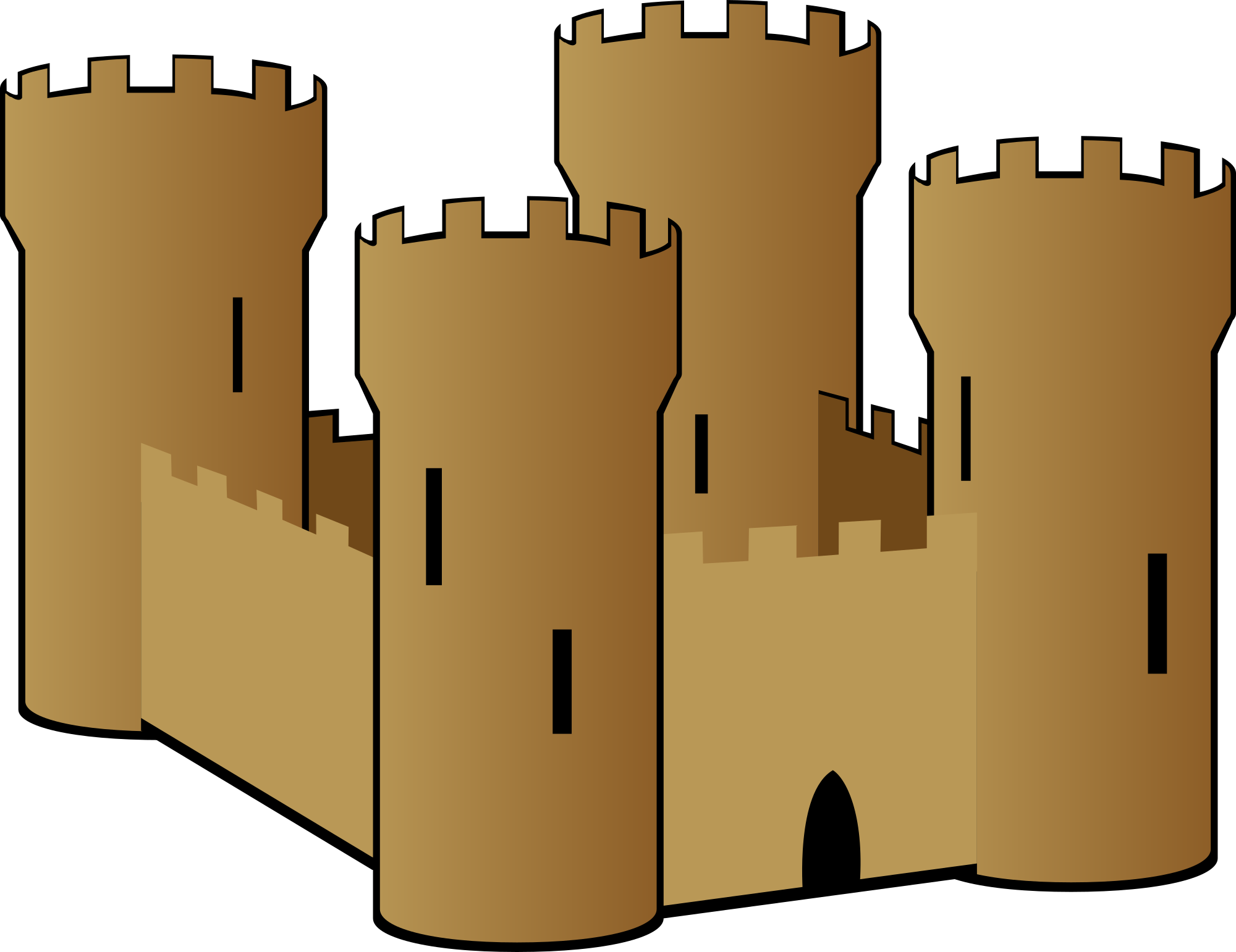 2000x1542 Castle Clip Art