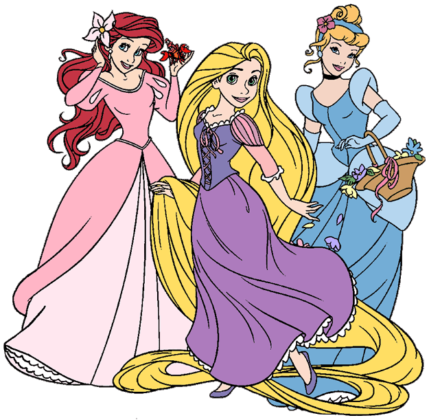 625x611 Disney Princesses Clip Art