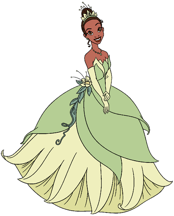 600x744 The Princess And The Frog Clip Art