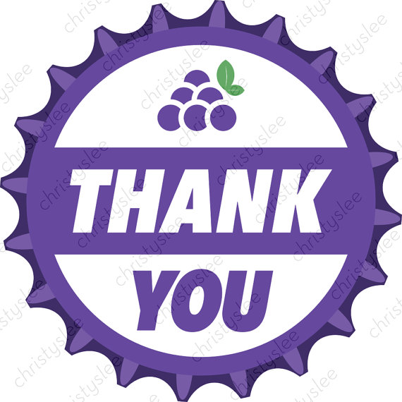 570x570 Disney Pixar Up Grape Soda Bottle Cap Badge Thank You