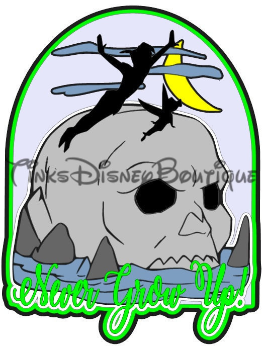 521x694 Disney Svg Clipart Never Grow Up From Peter Pan Title