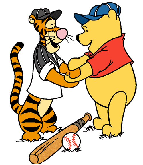 500x575 Baseball Clipart Winnie The Pooh