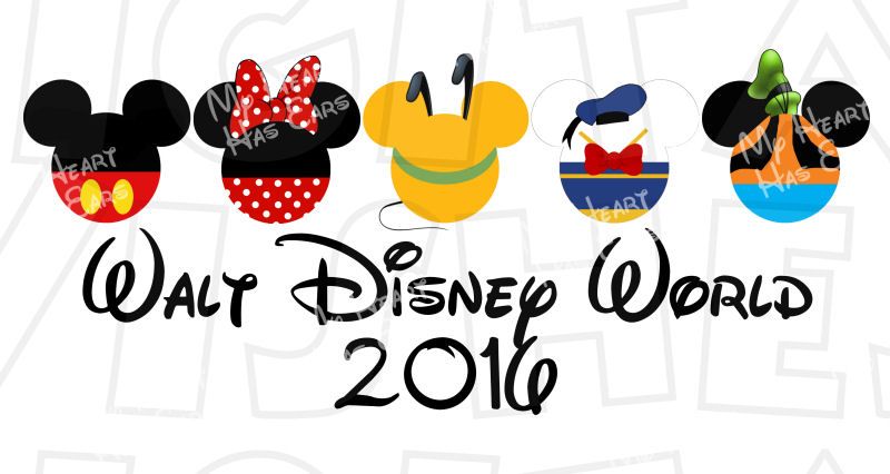 800x426 Disney World 2016 Fab Five Mickey Heads Instant Download Digital