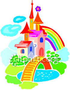 234x300 Castle Clipart Rainbow