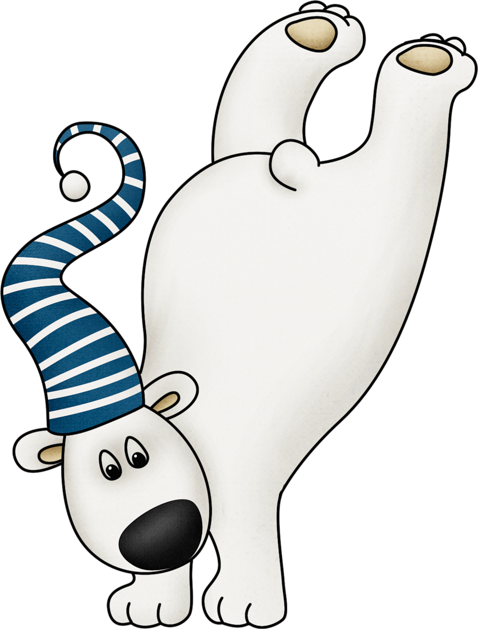 973x1280 Cute Winter Polar Bear Clip Art Clip Art (Christmas)