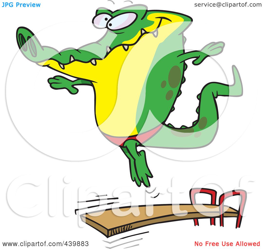 1080x1024 Royalty Free (Rf) Clip Art Illustration Of A Cartoon Gator