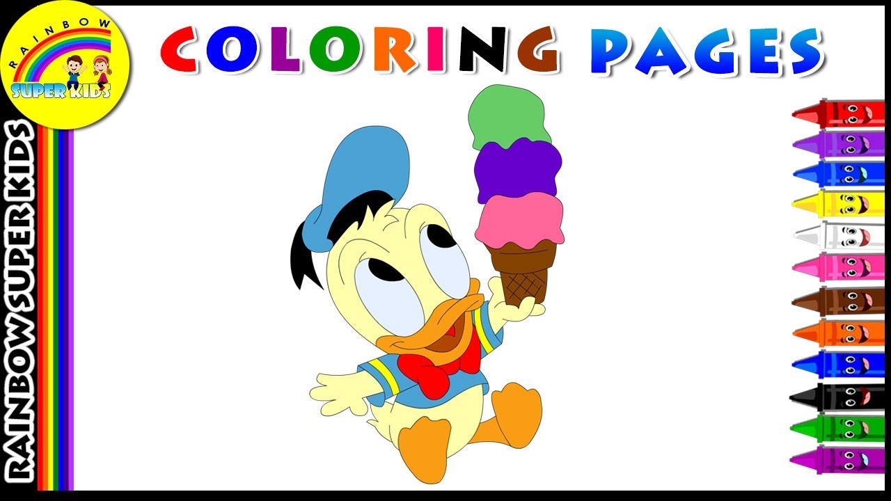 1280x720 Donald Duck Coloring Pages Disney Coloring Book For Children