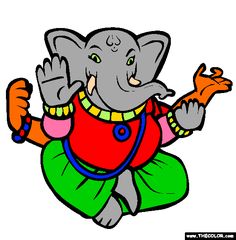 236x240 Ganesha Coloring Pages Ganesha