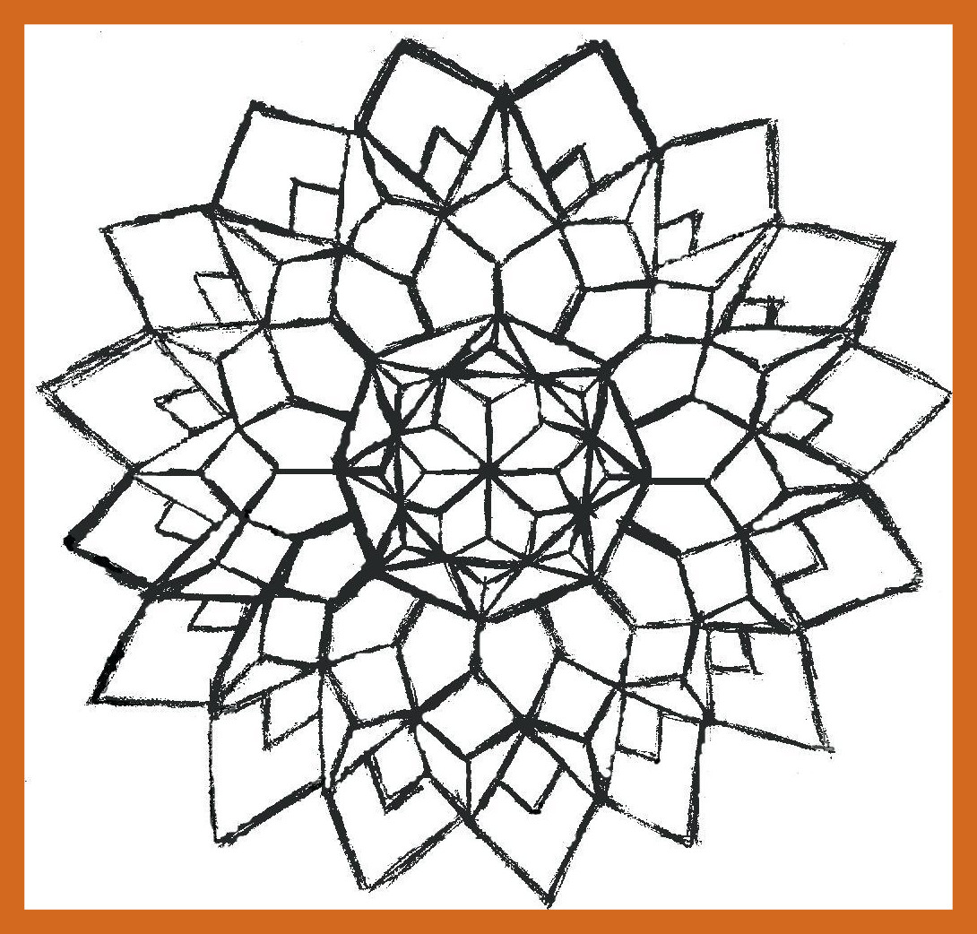 1090x1042 Awesome Coloring Pages Geometry Geometric Colouring For Pics