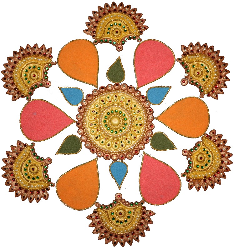 748x800 Beautiful And Creative Diwali Rangoli Decoration Craft Ideas