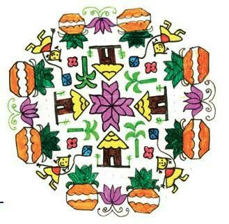 329x322 Pin By Deepthy Duddukuru On Dots Rangoli