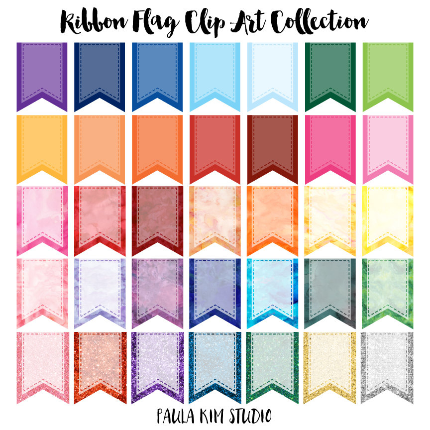 864x864 Flag Banner Clipart Ribbon Banner Clip Art Simple Flags