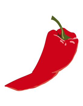 275x350 Red Pepper Cut In Half Dk Clipart