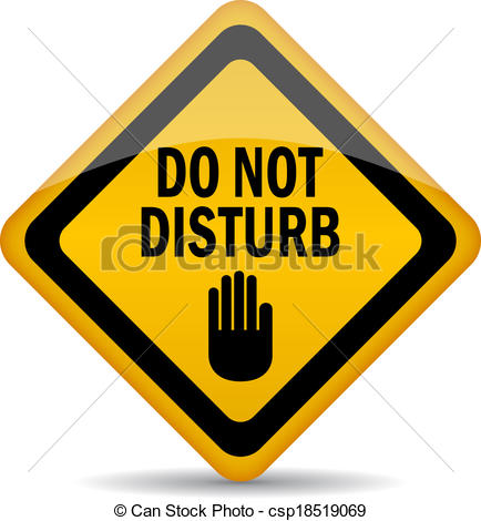 434x470 Do Not Disturb, Vector Sign Clip Art Vector