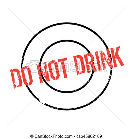 450x470 Do Not Drink Rubber Stamp. Grunge Design With Dust Clip Art