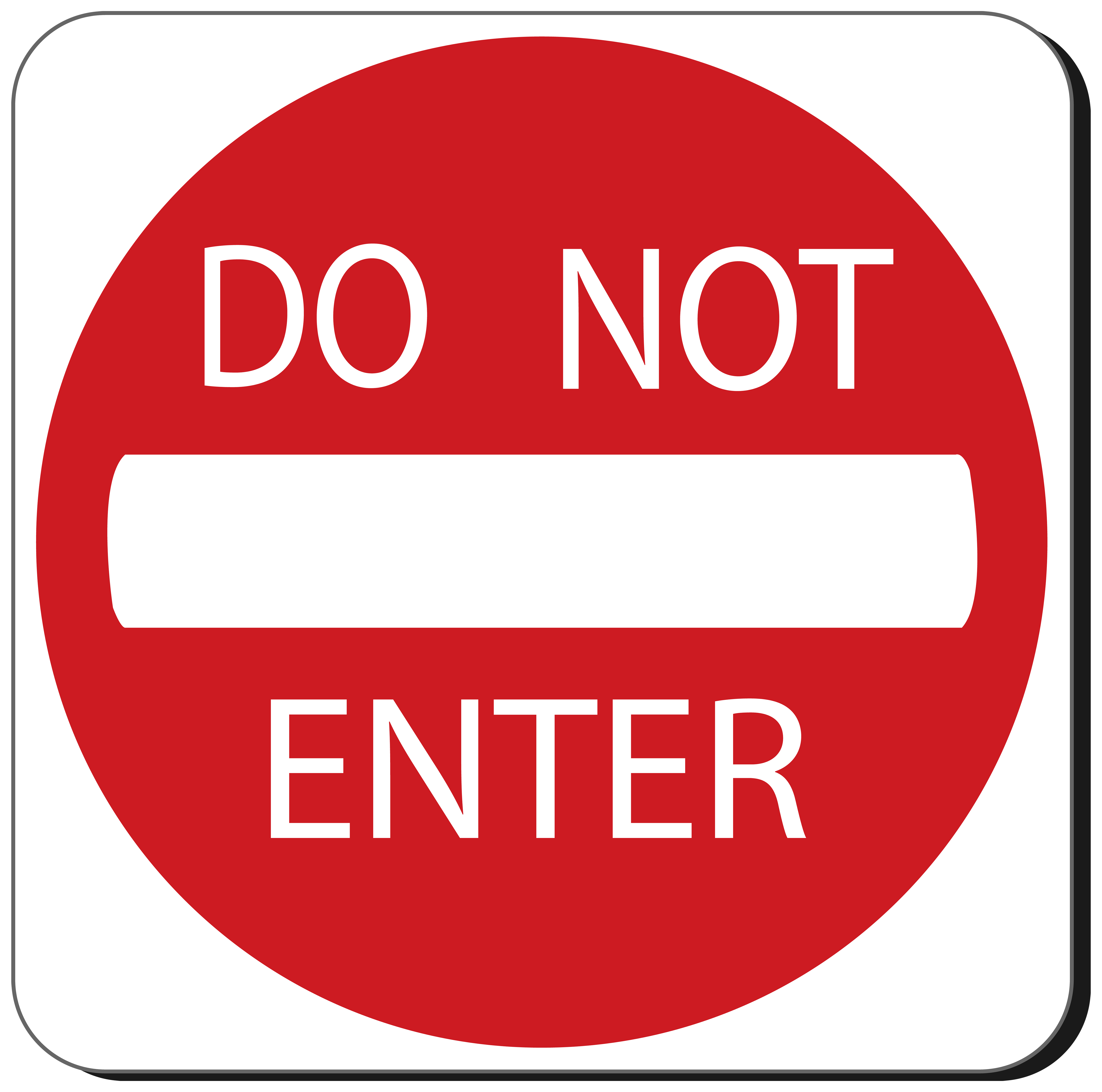 5000x4955 Do Not Enter Sign Png Clipart