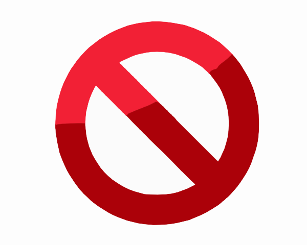 600x480 Do Not Symbol Clip Art