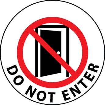 344x344 Beautiful Do Not Use Sign Clip