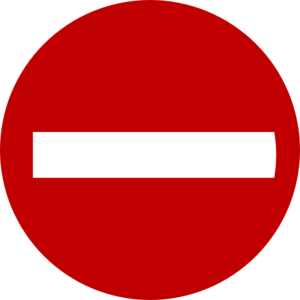 300x300 Do Not Enter Clip Art