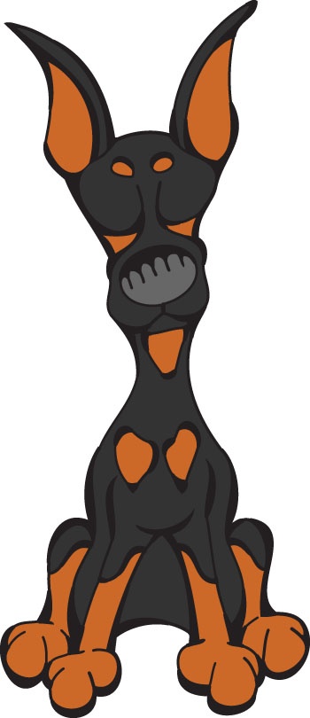 350x810 Dobies Clipart