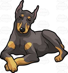 236x254 Doberman Pinscher Clip Art, Vector Images Amp Illustrations
