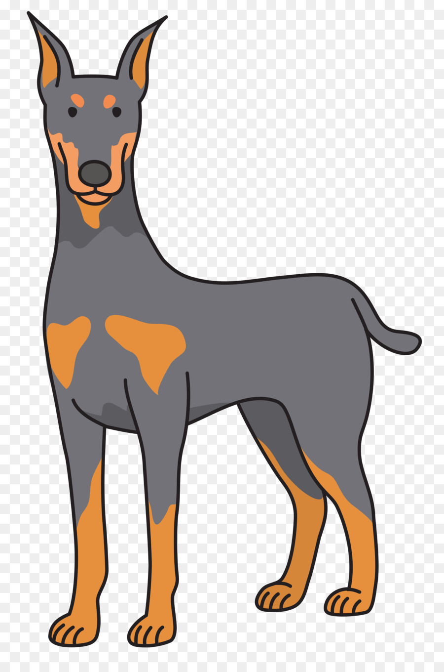 900x1360 Dobermann Puppy Clip Art
