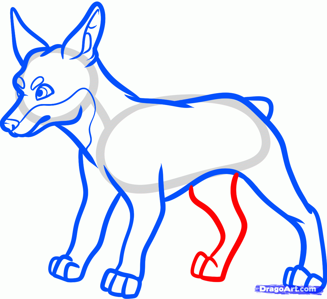 1112x1017 German Pinscher Clipart Drawn