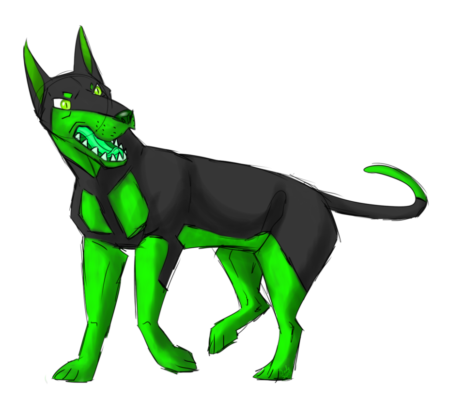 927x862 Green Doberman By Viherkivijade