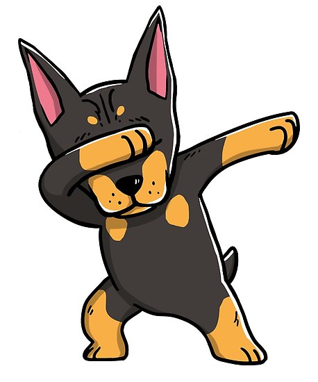 458x550 Dabbing Doberman Pinscher Funny Posters By Ilovepaws Redbubble