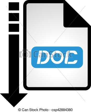 380x470 Design Of Download Doc Symbol Vector