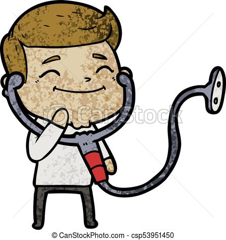 444x470 Happy Cartoon Doctor Clipart Vector