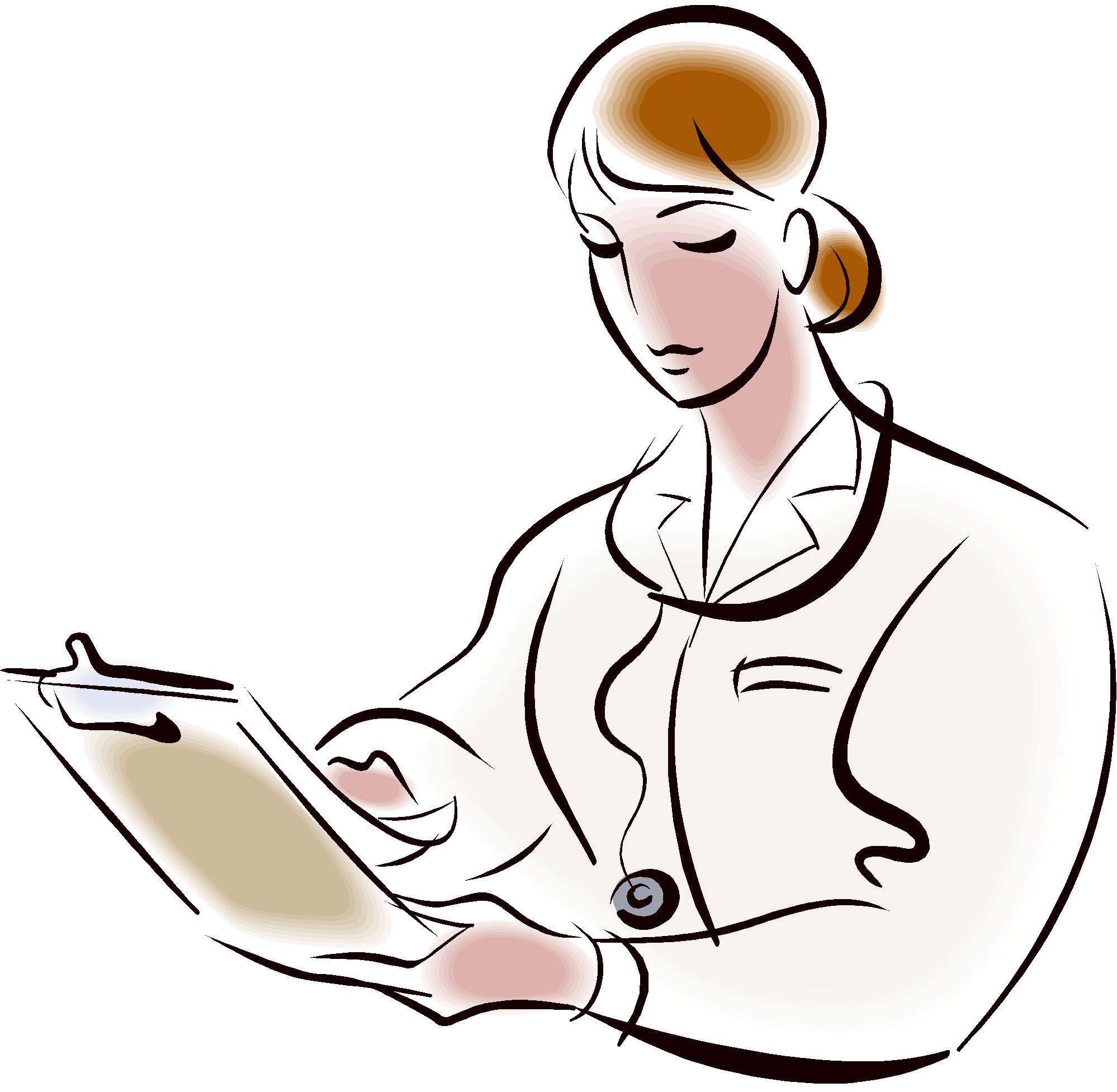 1998x1953 Free Female Doctor Clipart Image