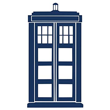 355x355 Doctor Who Tardis Vinyl Die Cut Decal Sticker 7.50 Dark Blue