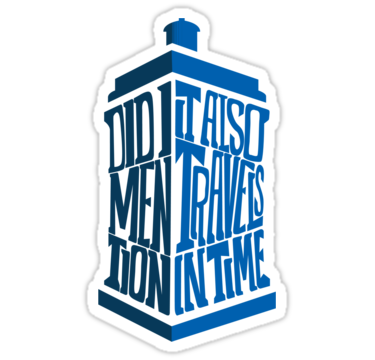 375x360 Into The Tardis Doctor Who Stickers