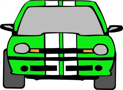 425x311 Free Download Of Dodge Neon (Green) Clip Art Vector Graphic